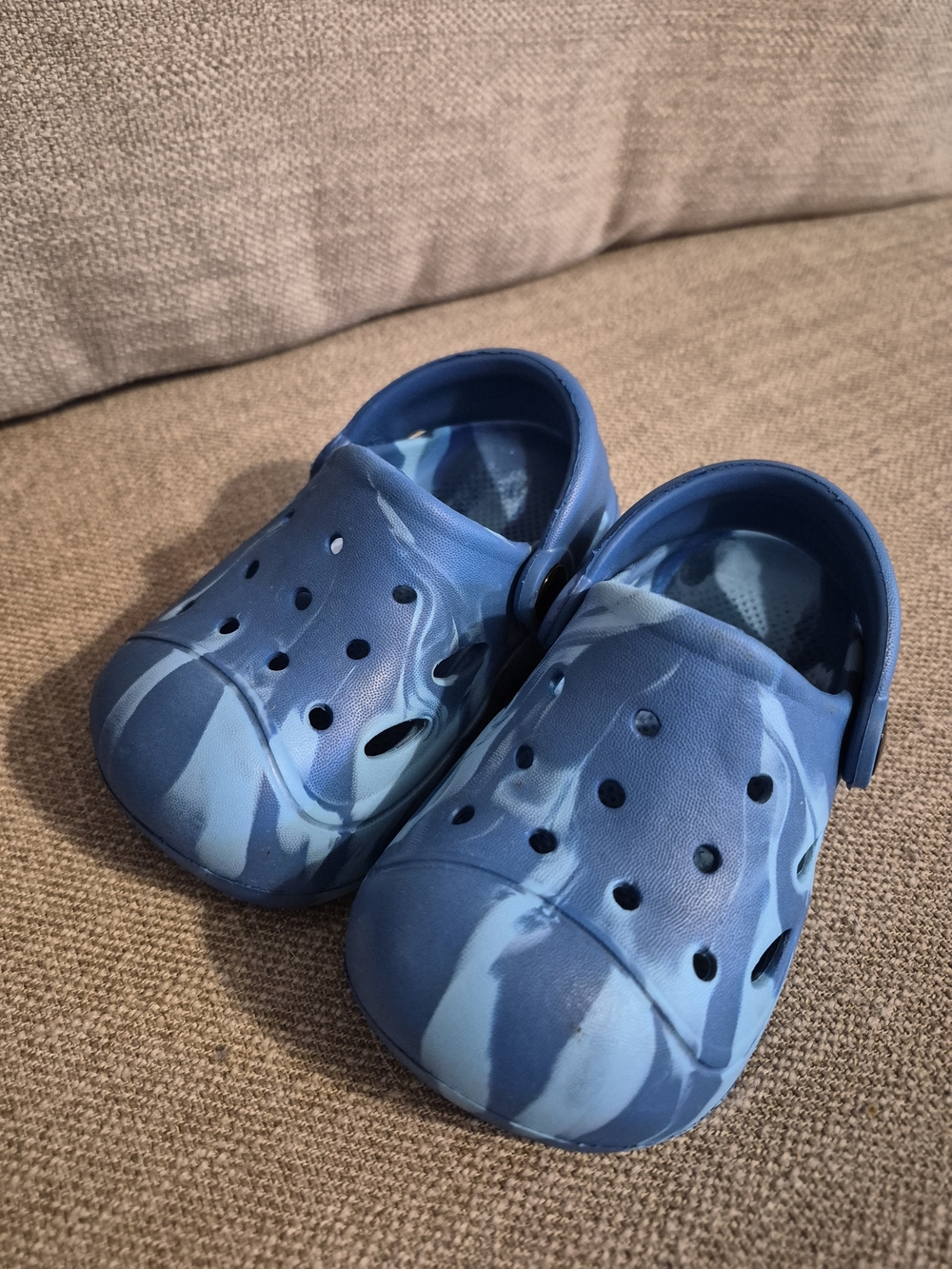 Kids Blue Slip-On Clog Sandals